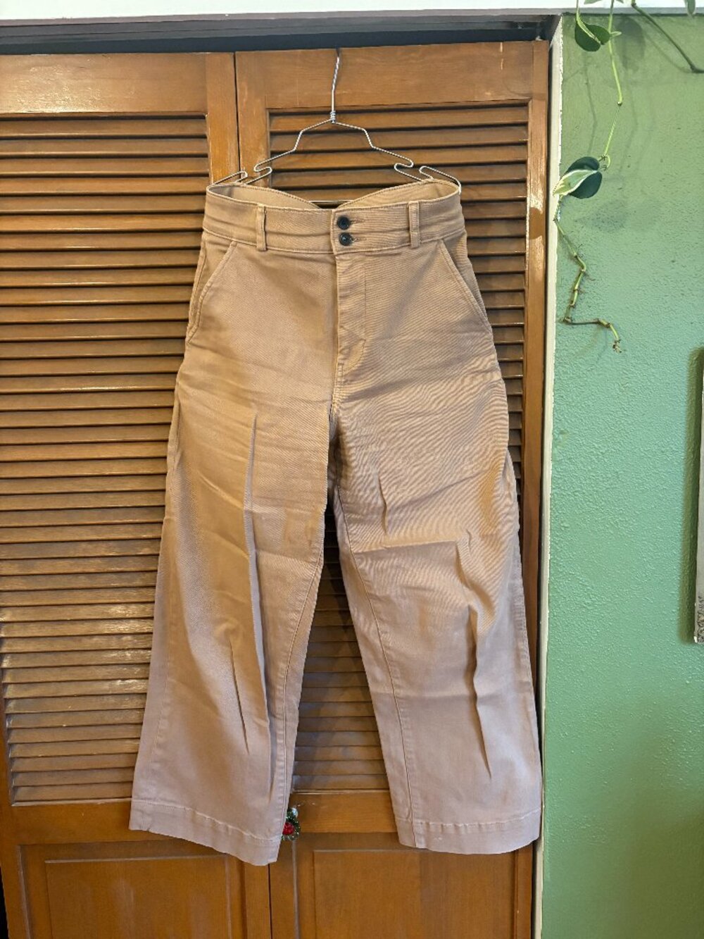 Everlane Tan Straightleg Highwaisted Pant Size 8